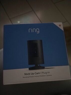 Ring Stick Up Cam Indoor Outdoor 1080p Wi-Fi Plug-In Security Camera